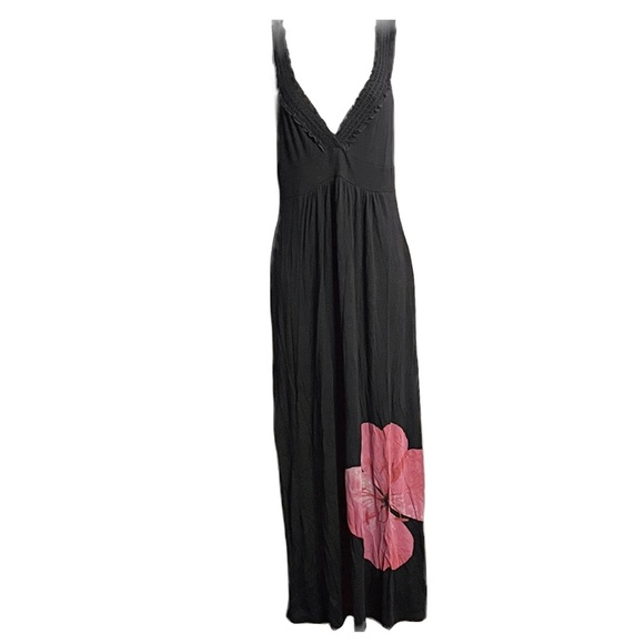 Black Hibiscus Sun Dress - Picture 5 of 5